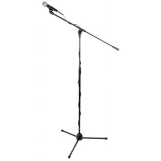 On Stage OSMS7500 Microphone & Boom Mic Stand Package