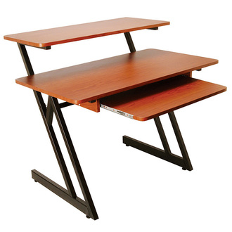 On Stage Osws7500Rb Wooden Workstation In Rosewood & Black