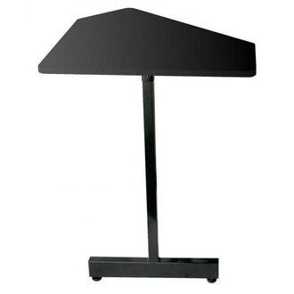 Onstage Workstation Add-On Corner Accessory Table In Black