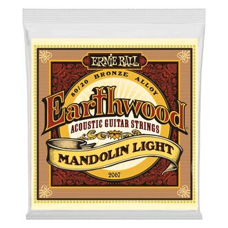Ernie Ball 2067 Earthwood Mandolin Light Loop End 80/20 Bronze Acoustic Guitar Strings 9-34 Gauge