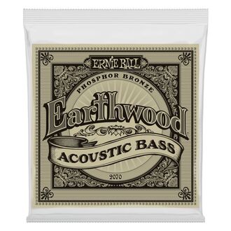 Ernie Ball 2070 Earthwood Phosphor Bronze Acoustic Bass Strings 45-95 Gauge