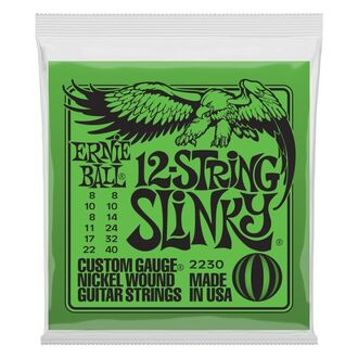 Ernie Ball 2230 Slinky 12-String Nickel Wound Electric Guitar Strings 8-40 Gauge