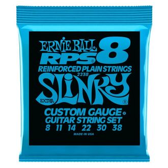 Ernie Ball 2238 Extra Slinky RPS Nickel Wound Electric Guitar Strings 8-38 Gauge