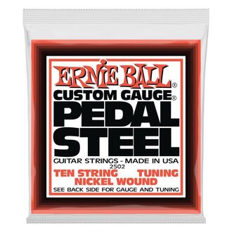 Ernie Ball 2502 Pedal Steel 10-String E9 Tuning Nickel Wound Electric Guitar Strings 13-38 Gauge