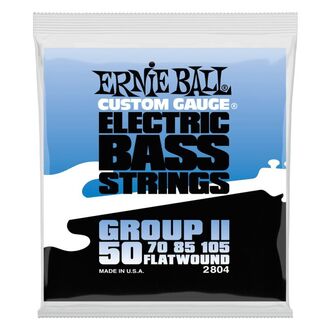 Ernie Ball 2804 Flatwound Group II Electric Bass Strings 50-105 Gauge