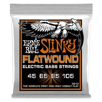 Ernie Ball 2813 Hybrid Slinky Flatwound Electric Bass Strings 45-105 Gauge