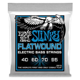 Ernie Ball 2815 Extra Slinky Flatwound Electric Bass Strings 40-95 Gauge