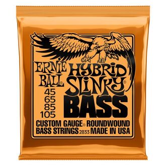 Ernie Ball 2833 Hybrid Slinky Bass Guitar 4-String Set Light 45-105
