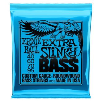 Ernie Ball 2835 Extra Slinky Nickel Wound Electric Bass Strings 40-95 Gauge