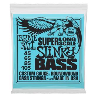 Ernie Ball 2849 Super Long Scale Slinky Electric Bass Strings 45-105 Gauge