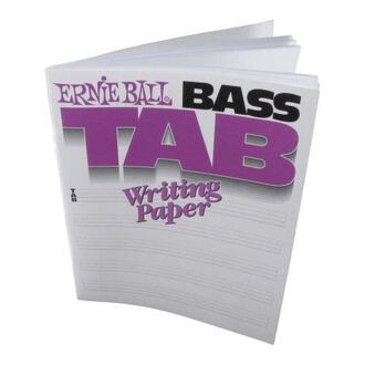 Ernie Ball 7022 Bass Guitar Tab Writing Paper Book