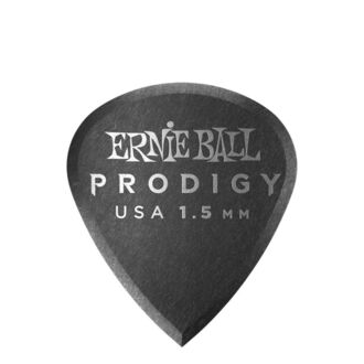Ernie Ball 1.5 mm Mini Prodigy Picks 6 Pack, Black