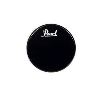 Pearl Drumhead 18" Black w/Logo