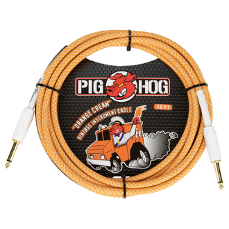 Pig Hog "Orange Creme" Instrument Cable 10ft