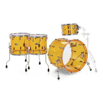 Pearl Crystal Beat Rock Shell Pack in Tangerine Glass