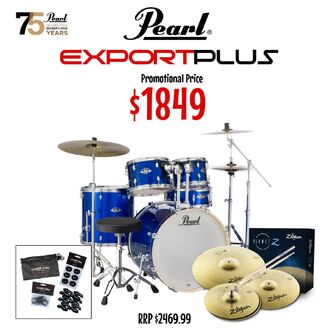 Pearl Export Plus 20" Fusion Package High Voltage Blue