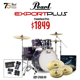 Pearl Export Plus 20" Fusion Package Purple Nebula