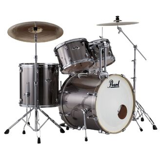 Pearl Export Drum kit  5-pc. 22" Rock w/hardware  - Smokey Chrome