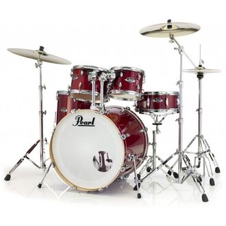 Pearl Export Drum kit  5-pc. 22" Rock w/hardware  - Burgundy