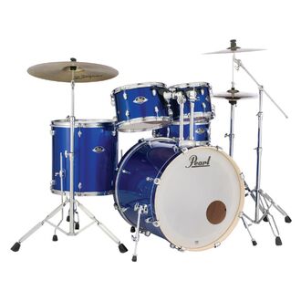 Pearl Export Drum kit  5-pc. 22" Fusion Plus w/hardware  - High Voltage Blue