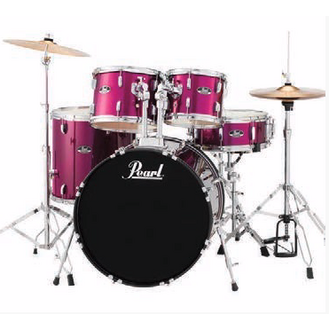 Pearl Roadshow-X 22" Fusion Plus Drum Kit  Package - Pink Metallic