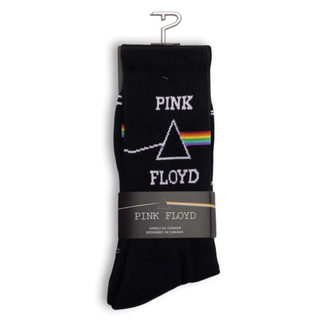 Perris PFA302001L Licensed Pink FLOYD "Dark Side Of The Moon" Large Crew Socks In Black (1-Pair)