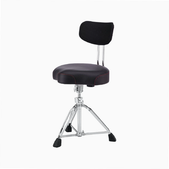 Pearl Hardware  Throne Saddle Style Multi-Core Foam Cushion W/Detachable Back Rest - New! D-3500BR