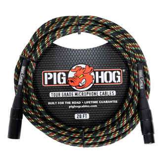 Pig Hog Vintage Series Black Woven TRS Cable 3