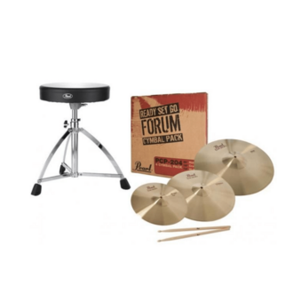 Pearl RSG-1 Ready-Set-Go Package  (Cymbals, Throne & Sticks)
