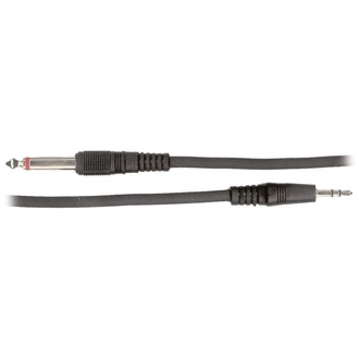 AMS Australasian PMS35 6ft 3.5 Stereo To 6.3 Mono Cable Black