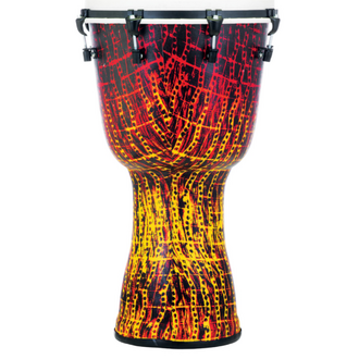Pearl 14 Inch Top Tuned Synthetic Shell Djembe - Tribal Fire