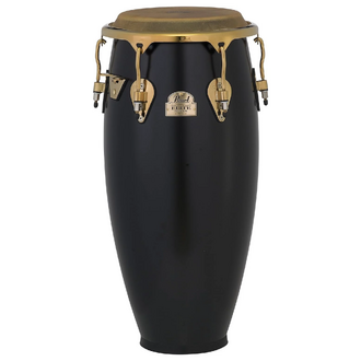 Pearl PCW-110DXG Conga  Elite Quinto Satin Black W/ Gold Hardware