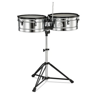 Pearl PTE-1415DX Timbales Primero Pro Steel  14"/15" W/Pt-900 Stand