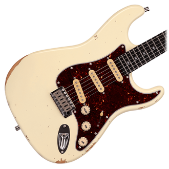 Patina PS-6 Relic Electric Guitar - Olympic White