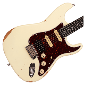 Patina PS-7 Relic Electric Guitar - Olympic White