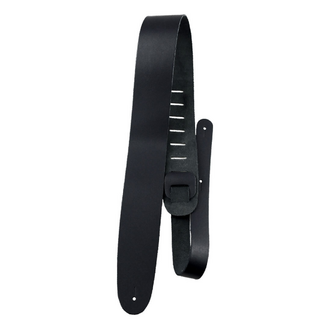 Perris PS179 2.5" Basic Leather Guitar Strap In Black