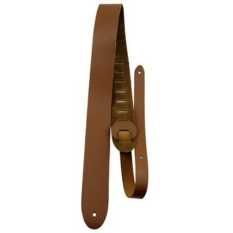Perris PS2181 2" Basic Tan Leather Guitar Strap with Leather Ends