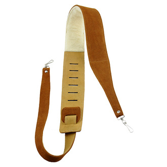 Perris PS6696 2.5" Natural Suede Banjo Strap with Metal Hooks