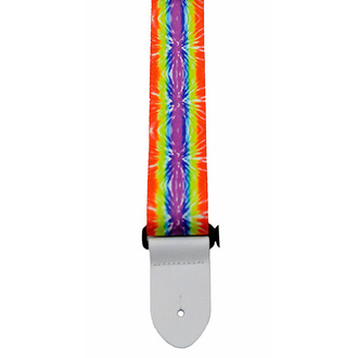 Perris PS6722 2" Hippy Collection Psychodelic Guitar Strap with White Leather Ends