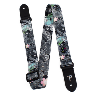 Perris PS8172 1.5" Polyester "Maui & Sons" 8172 Design Ukulele Strap With Leather Ends