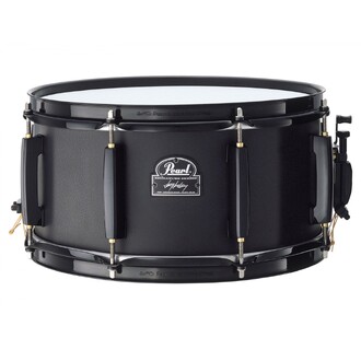 Pearl Snare   Signature Model  Joey Jordison   (13 X 6.5 Steel Shell,  Cl-65B, Superhoop II Black, Sr-017, S-029N, Custom Black)