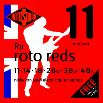 Rotosound R11 Roto Reds Electric Guitar 11-48 Medium
