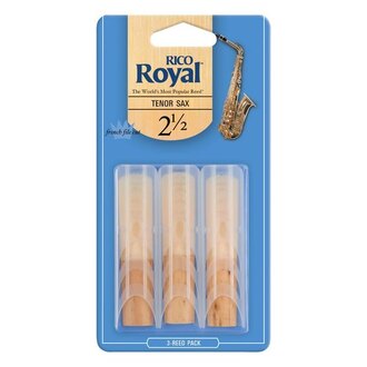 Rico Royal RKB0325 Tenor Saxophone Reeds 2.5 Strength In 3-Reeds Pack