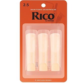 Rico Baritone Sax Reed 2.5 3 Pack