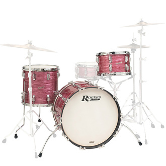 Rogers Drums USA Covington 20" 3pc Shell Pack - Red Ripple