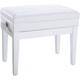 Roland RPB400WH Piano Bench with Cushioned Seat Satin White
