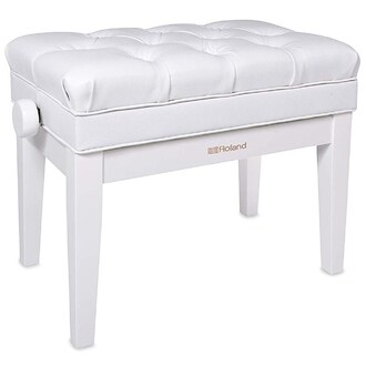 Roland RPB500PW Piano Bench with Storage Compartment Polished White