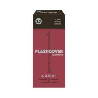 Rico Plasticover Bb Clarinet Reeds, Strength 2.5, 5-pack