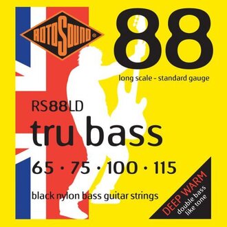 Rotosound RS88LD Tru Bass 88 Black Nylon String Set 65 - 115