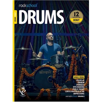 Rockschool Drums Debut 2018-2024 Bk/ola